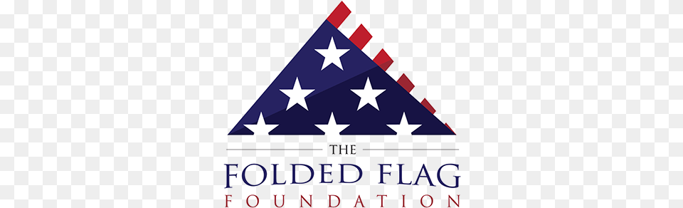 The Folded Flag Foundation Is A 501 3 Organization Folded Flag Foundation Logo, Triangle, Scoreboard Png