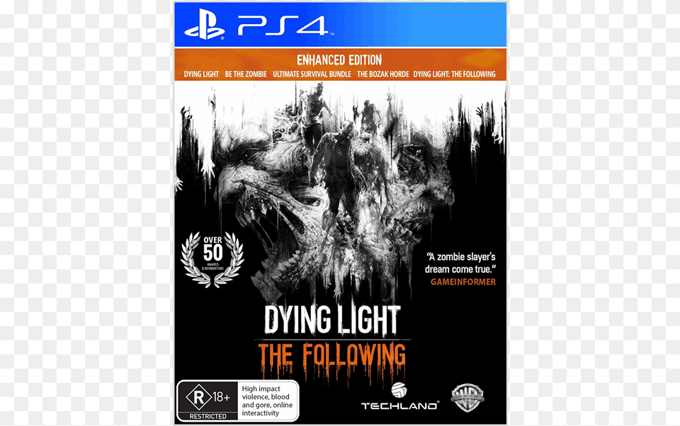 The Following Dying Light Enhanced Edition, Advertisement, Poster, Adult, Male Free Transparent Png