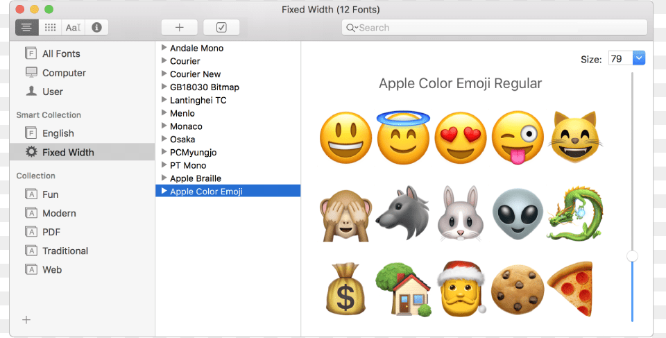 The Font Book Window Showing The Apple Color Emoji Apple Emoji Font, File, Person, Toy, Face Png