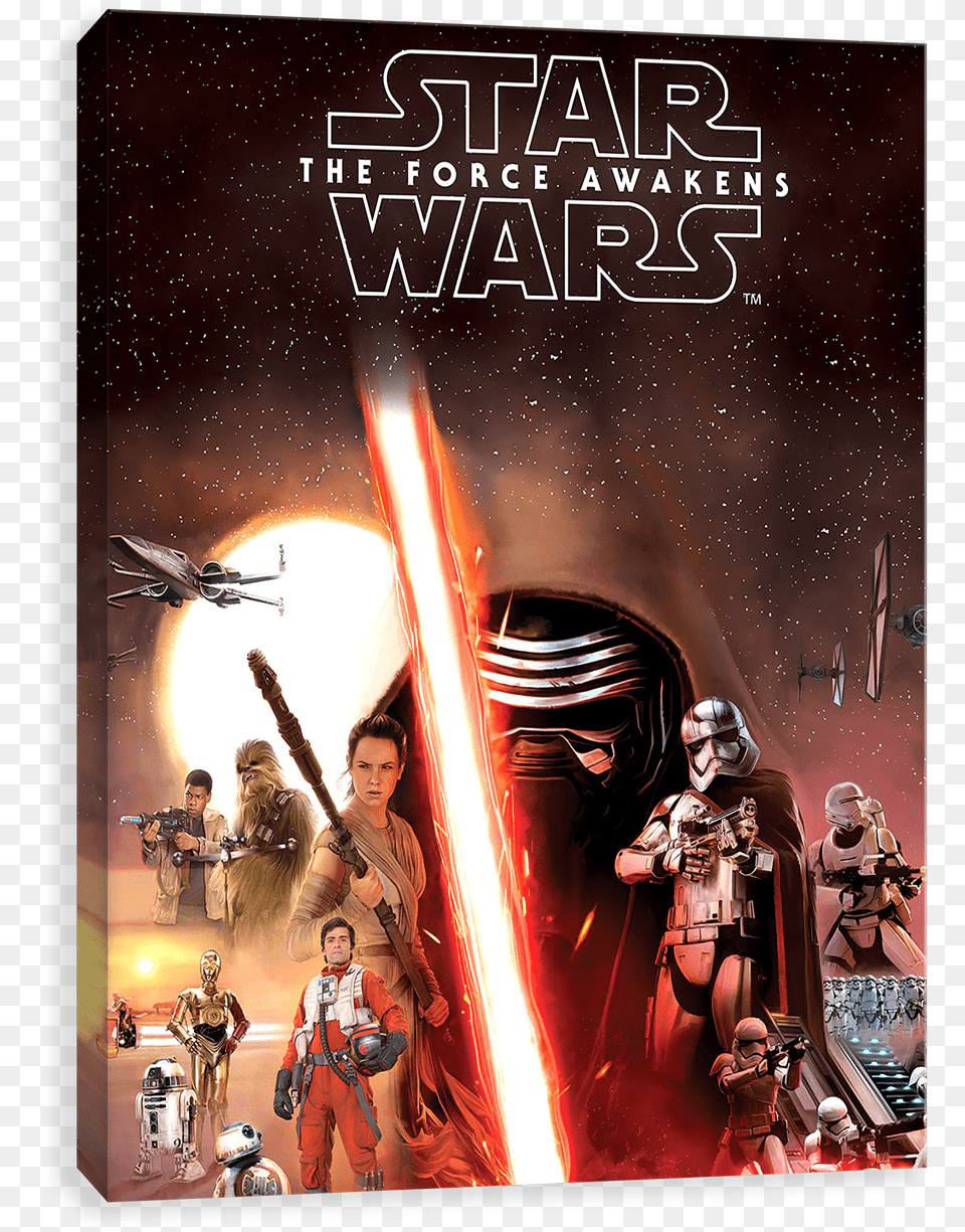 The Force Awakens Star Wars The Force Awaken Posters, Publication, Book, Comics, Adult Free Png