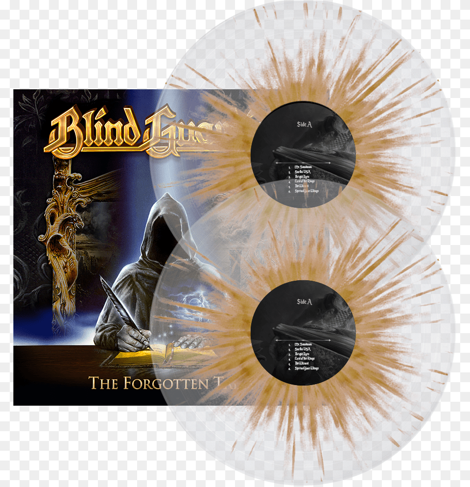 The Forgotten Tales Cleargold Splatter Vinyl The Forgotten Tales, Disk, Adult, Male, Man Free Transparent Png