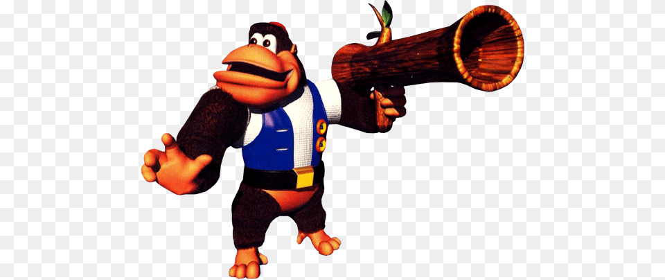 The Form Of Returning Animal Buddies And Forgotten Chunky Kong Pineapple Gun, Baby, Person Free Png Download