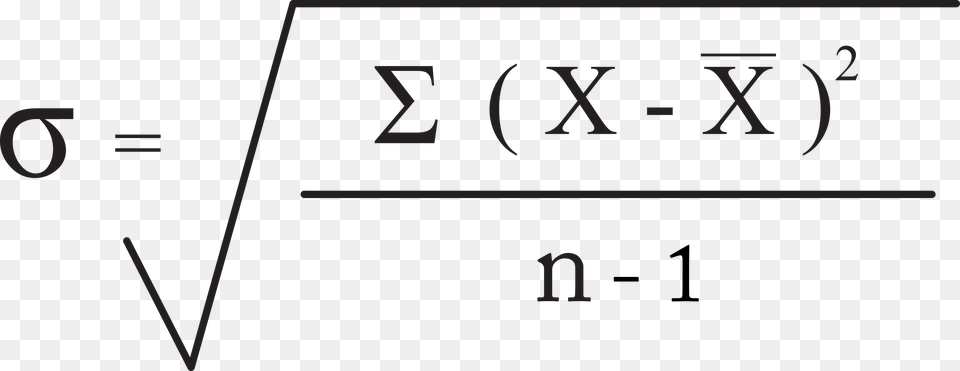 The Formula For Standard Deviation Parallel, Text, Number, Symbol Free Transparent Png