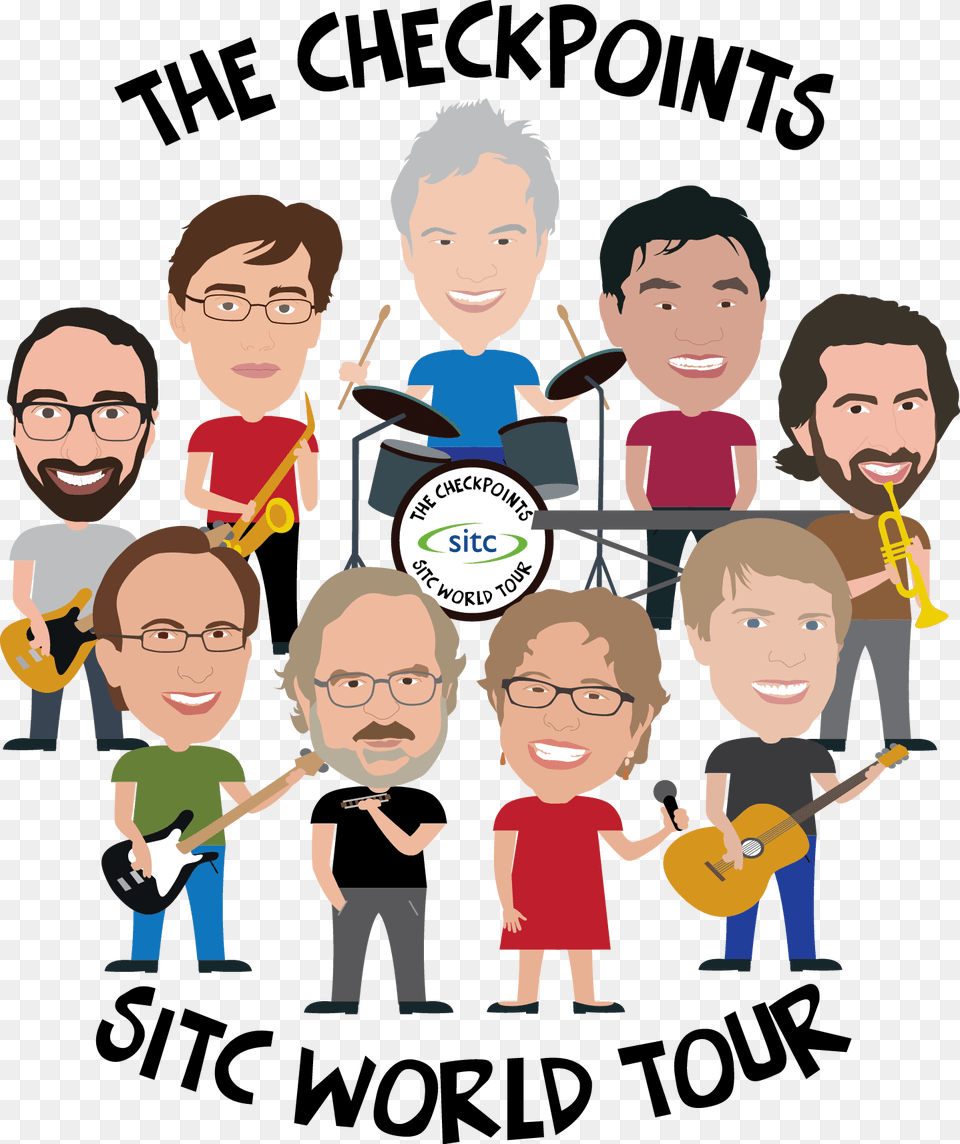 The Forward Fund Presents The Checkpoints Rockin For A Cure, Person, Leisure Activities, Music Band, Musical Instrument Png Image
