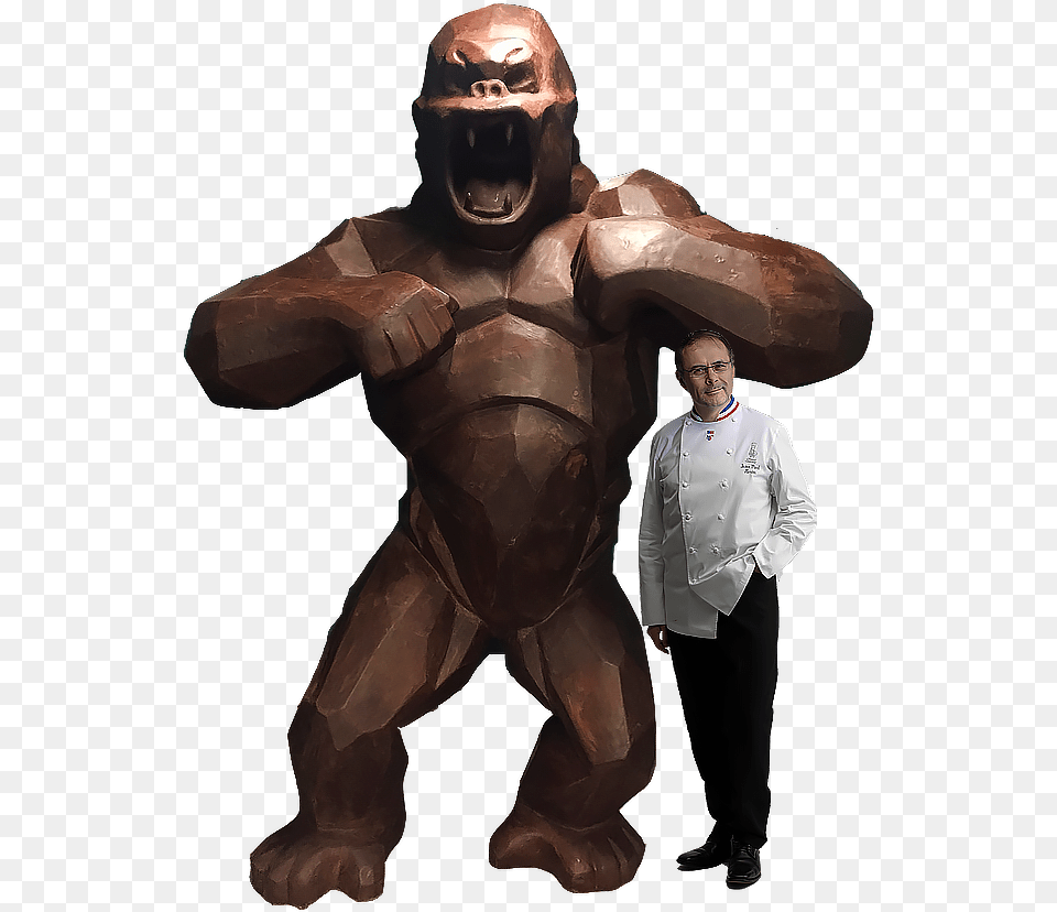 The Four Metre Tall Chocolate King Kong, Adult, Male, Man, Person Png Image