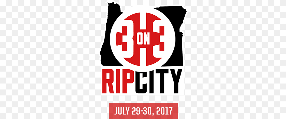 The Fourth Annual Rip City 3 On 3 Hosted By Trail 3 On 3 Basketball Rip City Mens Gray Cotton Poly, Advertisement, Logo, First Aid, Poster Png Image