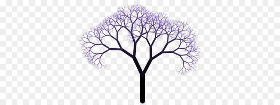 The Fractal Market Hypothesis Fractal Tree, Accessories, Ornament, Pattern, Purple Png Image