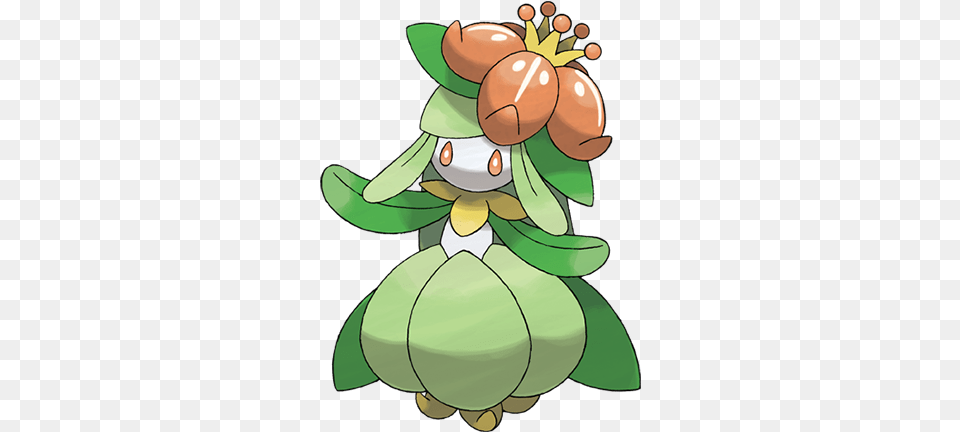 The Fragrance Of The Garland On Its Head Has A Relaxing Pokemon Lilligant, Nature, Outdoors, Snow, Snowman Png Image