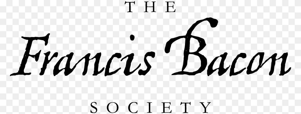 The Francis Bacon Society Calligraphy, Handwriting, Text Png Image