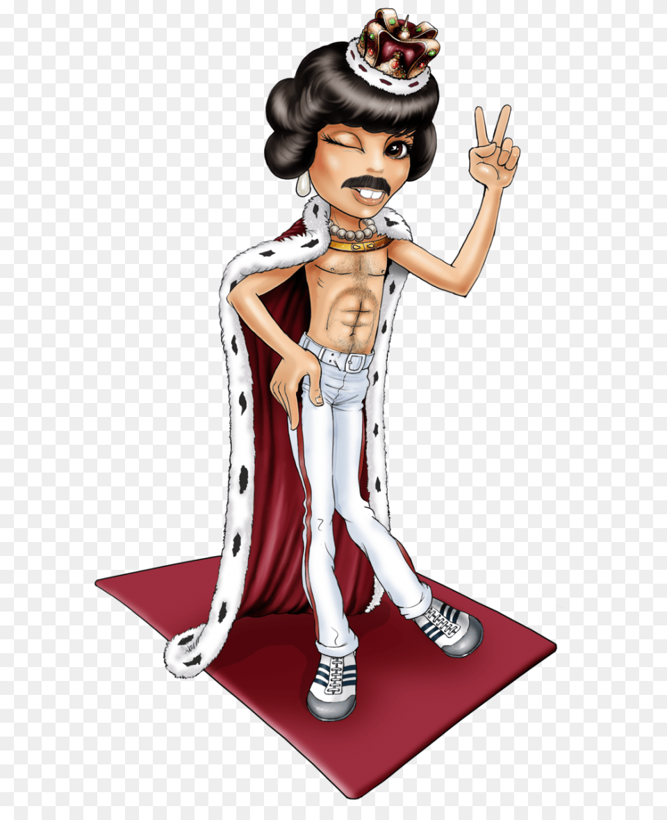 The Freddy Mercury Queen On Mark Davis, Figurine, Person, Adult, Female Png Image