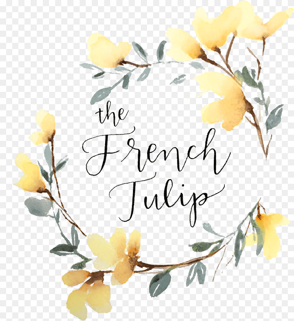 The French Tulip Studio Flower Design Logo Yellow, Leaf, Plant, Petal Png