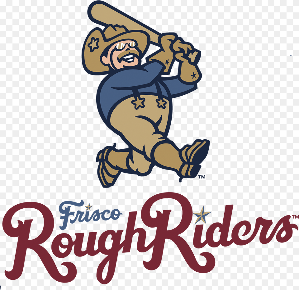 The Frisco Roughriders Are Minor League Affiliate Of Frisco Roughriders Logo, People, Person, Baby, Face Png Image