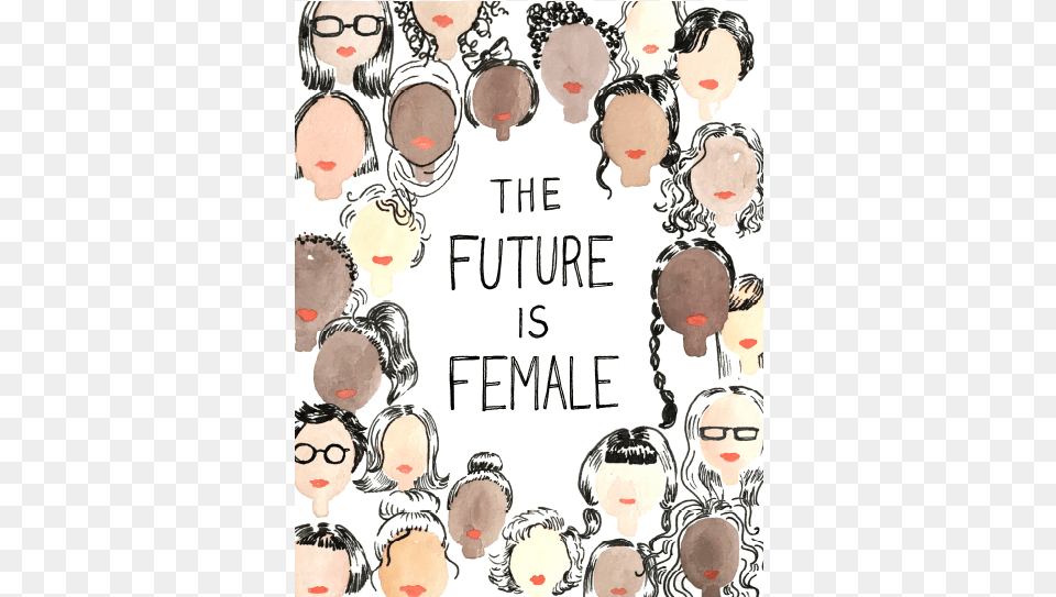 The Future Is Female Elissa Baledrokadroka Future Is Female Poster, Art, Book, Collage, Publication Free Png Download
