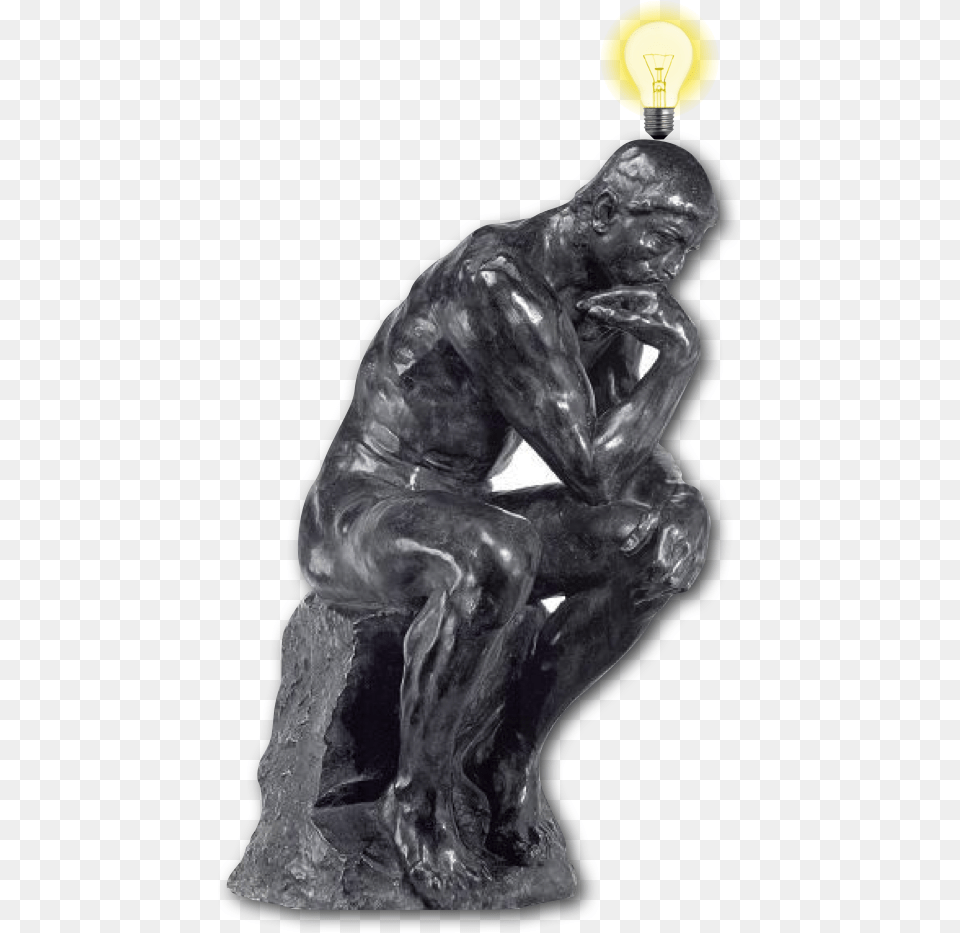 The Future Of Marketing Automation From 19 Key Thought Rodin The Thinker, Art, Adult, Male, Man Free Transparent Png