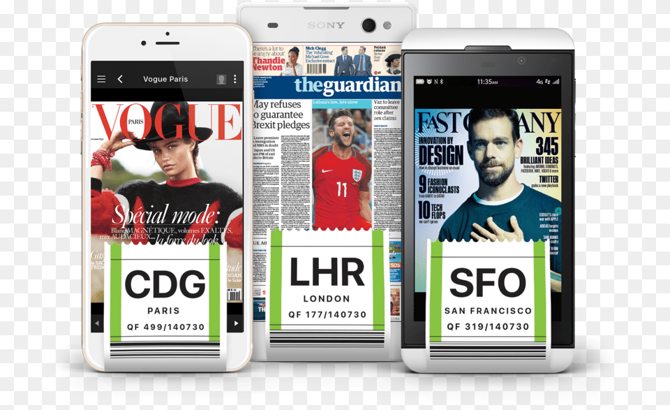 The Future Of Newspapers And Magazines In Flight Iphone, Adult, Phone, Electronics, Person Free Transparent Png