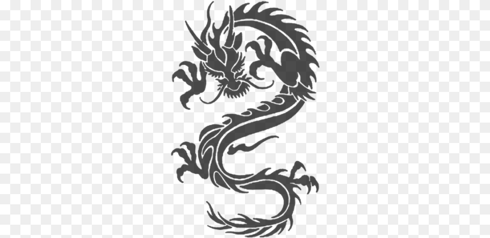 The Gallery For Gt Arm Tattoos Chinese Dragon Black Tattoo Png Image