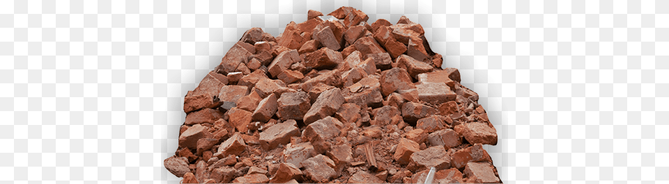 The Gallery For Gt Broken Brick Wall Broken Pile Of Bricks, Rock, Rubble, Mineral Free Png Download