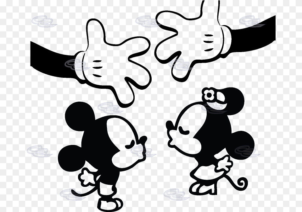 The Gallery For Gt Mickey Mouse Hands Mickey Minnie Kiss Love, Blackboard, Animal, Sea Life Free Png