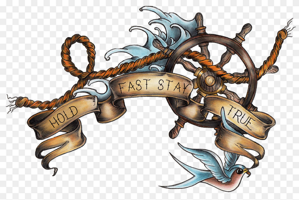 The Gallery For Gt Nautical Rope Old School Ship Tattoos, Gun, Weapon, Dragon, Machine Free Transparent Png