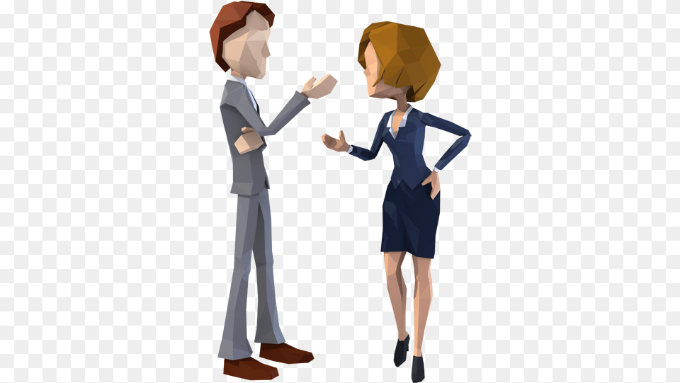 The Gallery For Gt Two Business People Talking Cartoon Characters Talking, Formal Wear, Accessories, Tie, Person Png Image