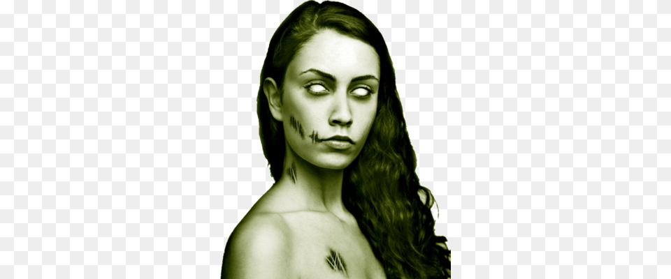 The Gallery For Gt Zombie Girl Drawing, Portrait, Face, Photography, Head Free Transparent Png