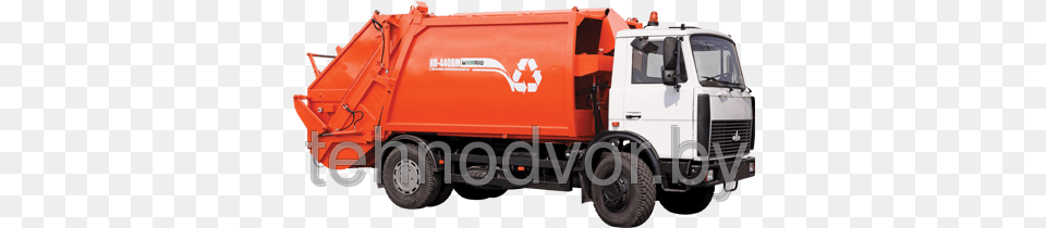 The Garbage Truck With Back Loading Of Ko 440bm Garbage Truck, Transportation, Vehicle, Moving Van, Van Free Png Download