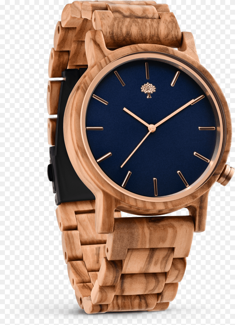The Gaston Wood Watch Olive Wood Wooden Band Analog Watch, Arm, Body Part, Person, Wristwatch Free Png