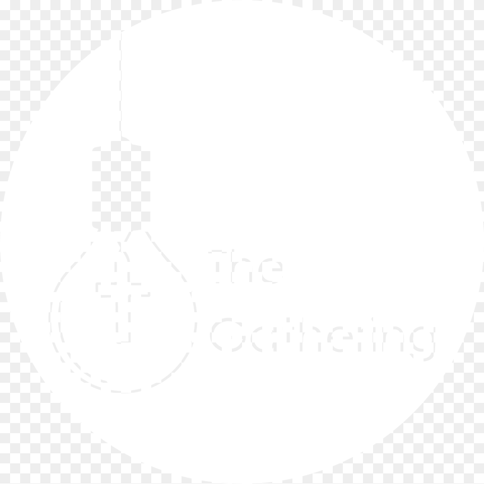 The Gathering Logo In White Circle Cutout Johns Hopkins Logo White, Light, Lightbulb, Disk Png