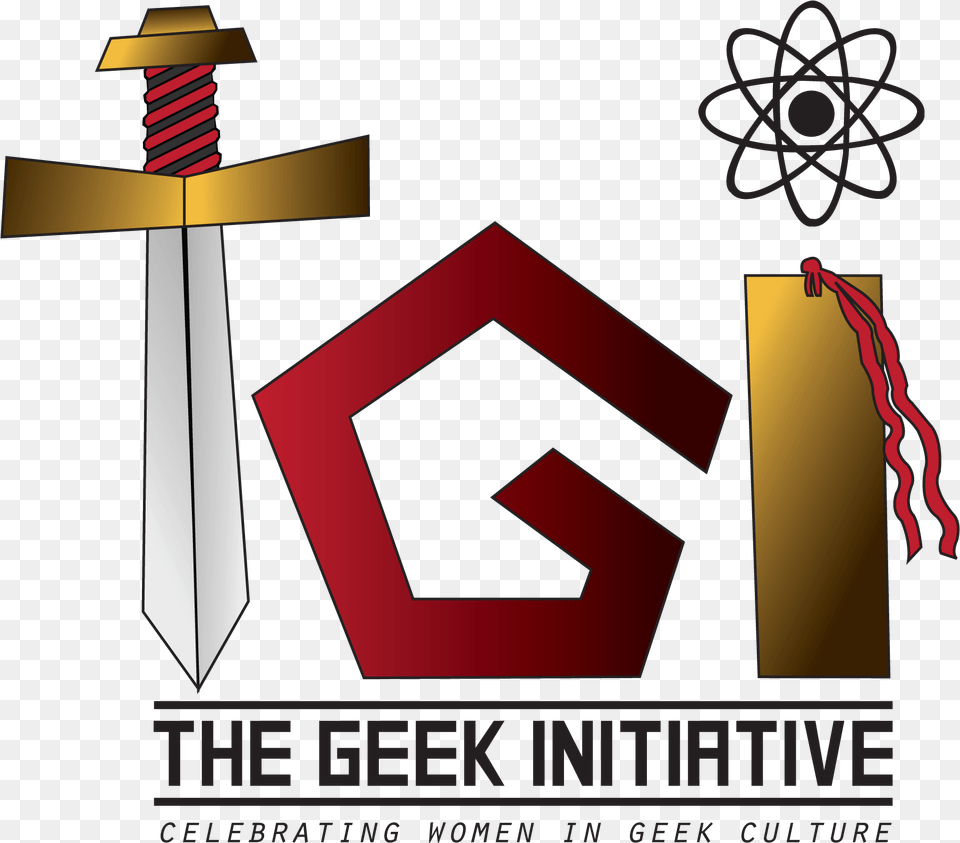 The Geek Initiative Logo Clip Art, Sword, Weapon Png Image