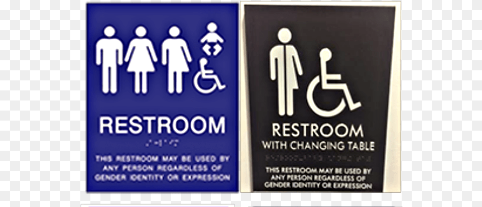 The Gender Neutral Signs Above And Those That Follow Gender Neutral Bathroom Signs, Sign, Symbol, Advertisement, Poster Free Png Download