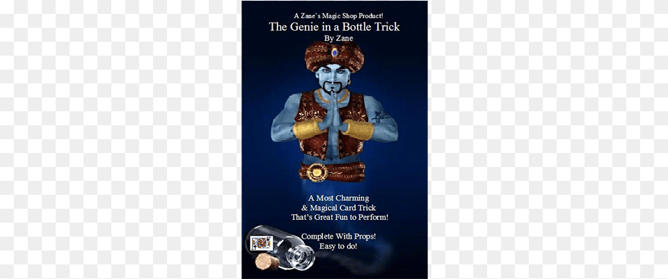The Genie In A Bottle Trick By Zane Genie In The Bottle By Zane, Advertisement, Poster, Person, Pirate Free Transparent Png