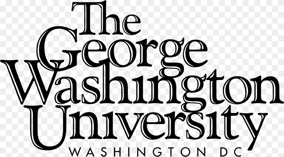 The George Washington University Logo Transparent Cost Reimbursement Contracting Book, Gray Free Png
