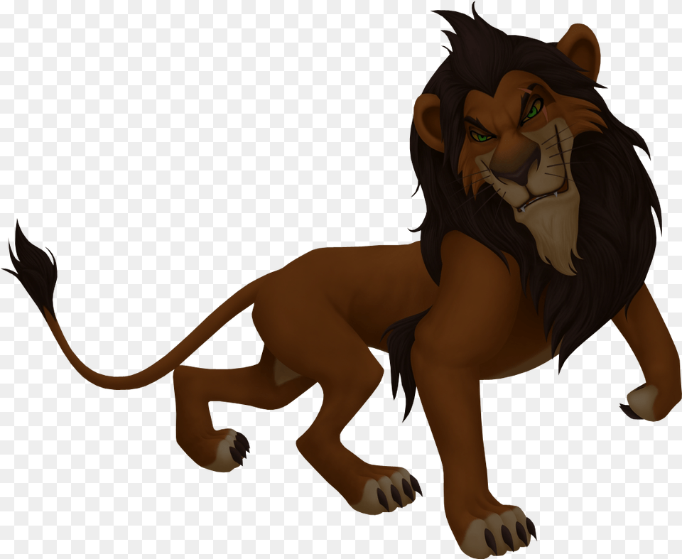 The Ghost Of Scar Kingdom Hearts 2 Scar, Animal, Lion, Mammal, Wildlife Free Transparent Png