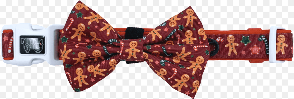 The Gingerbread Man Comfort Dog Collar And Bow Tie Paisley, Accessories, Formal Wear, Bow Tie Free Transparent Png