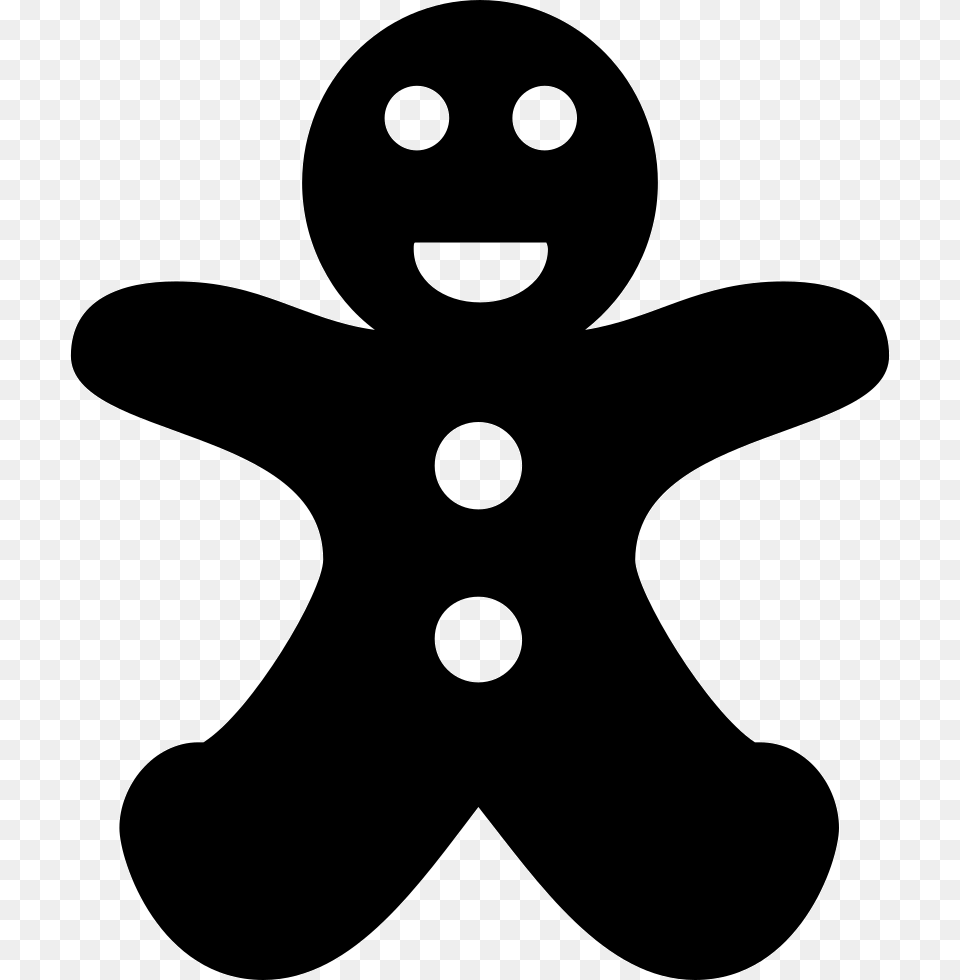 The Gingerbread Man Gingerbread, Food, Stencil, Sweets, Cookie Free Png