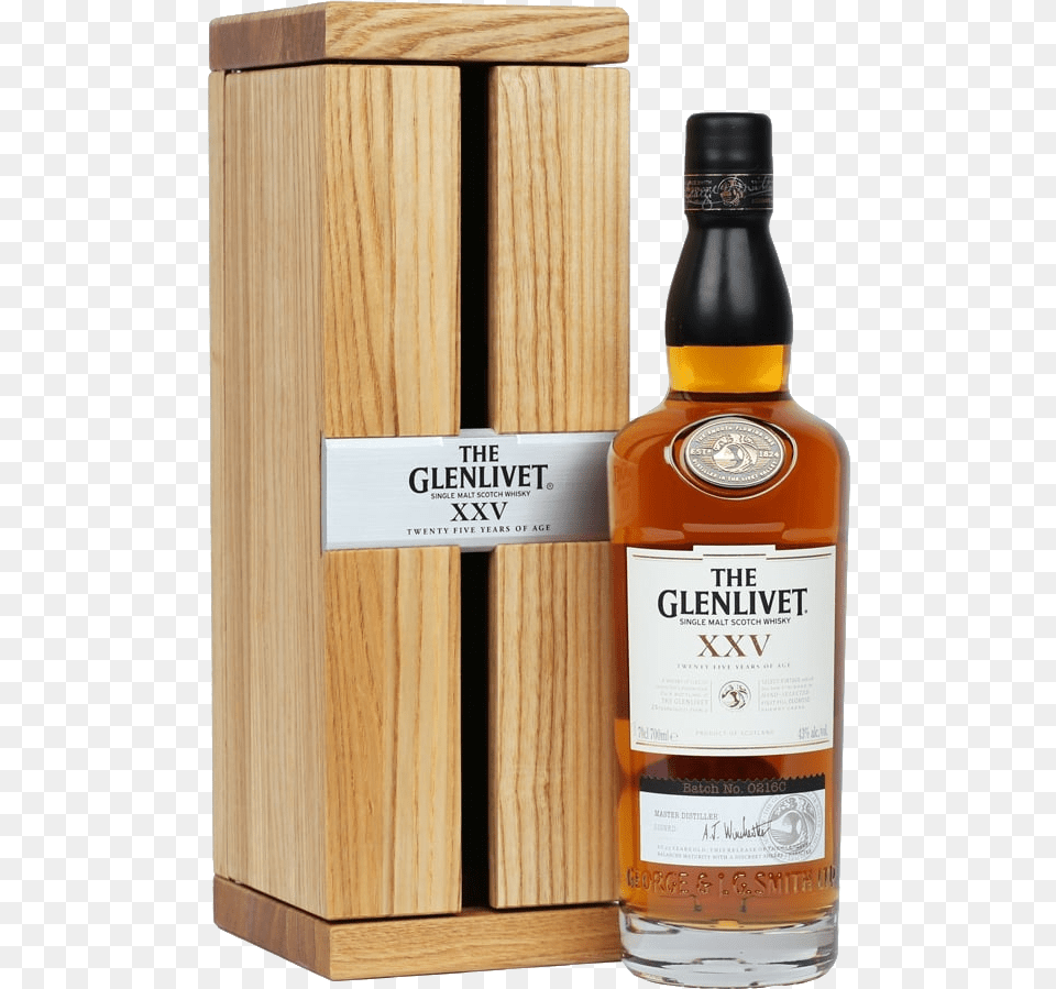 The Glenlivet 25 Year Old Xxv Scotch Whisky 700ml Glenlivet, Alcohol, Beverage, Liquor Free Png