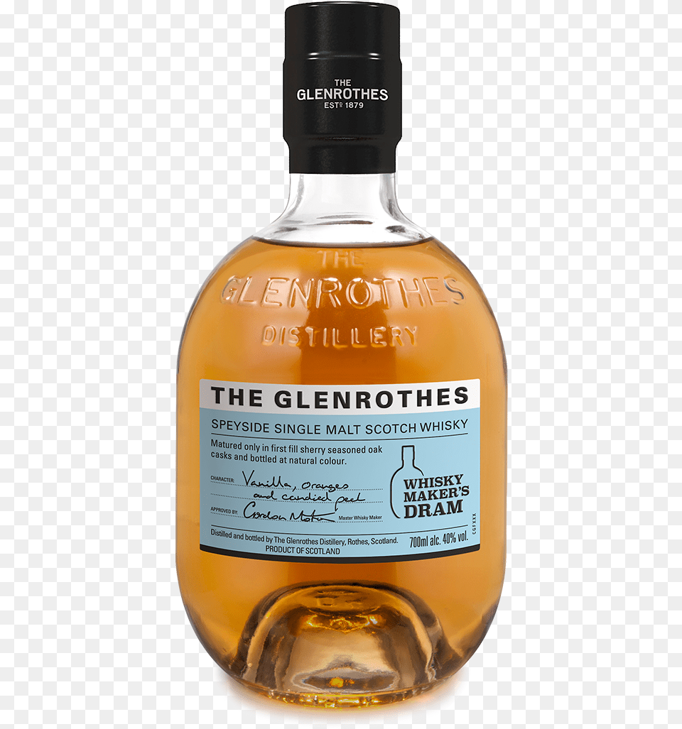 The Glenrothes Aqua Collection Whisky Makers Dram, Alcohol, Beverage, Liquor, Bottle Free Png Download