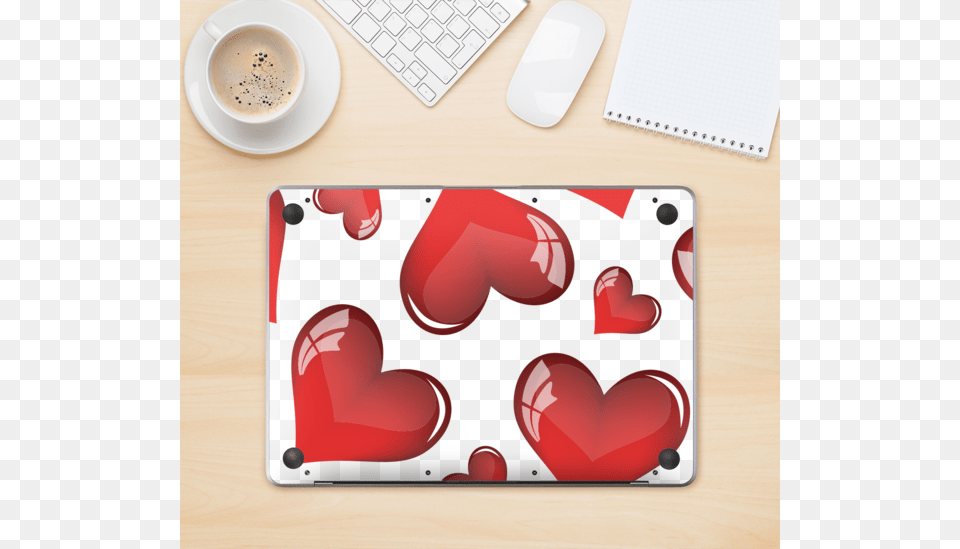 The Glossy Red 3d Love Hearts Skin Kit For The 12quot Tp Link Tl Ue300 Ethernet Network Adapter White, Computer, Electronics, Laptop, Pc Png Image