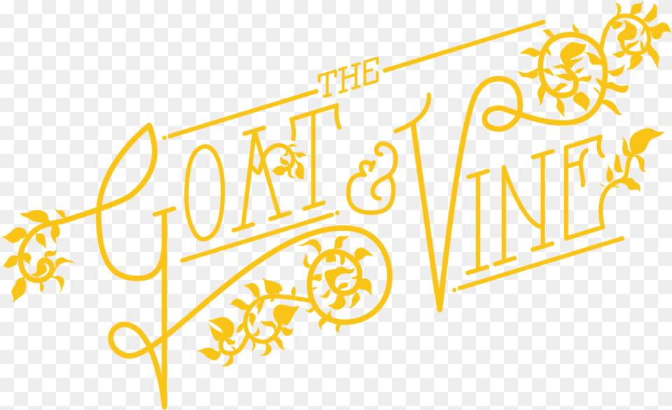 The Goat And Vine Transparent, Text, Handwriting, Calligraphy Png Image