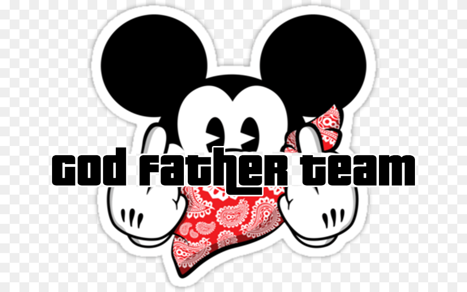 The God Father Gang Mickey, Cushion, Home Decor, Accessories, Sticker Free Png Download