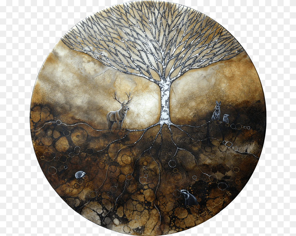 The Goddess Tree Circle, Art, Painting, Photography, Plant Free Png Download