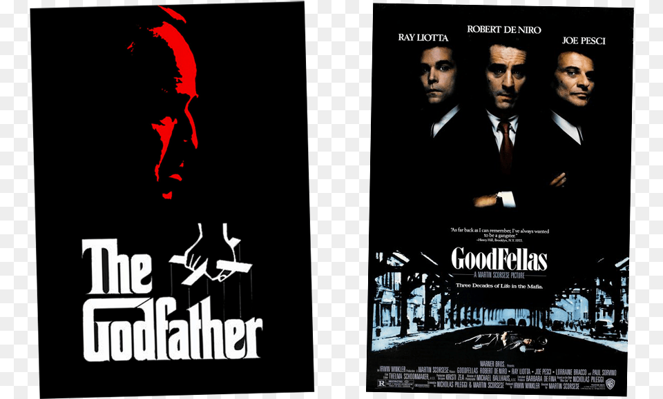 The Godfather Goodfellas Godfather Movie Poster, Advertisement, Adult, Person, Man Free Transparent Png