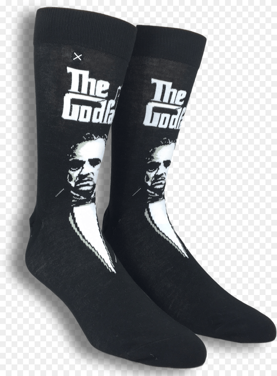 The Godfather Logo Socks Godfather Black And White, Clothing, Hosiery, Sock, Face Free Transparent Png
