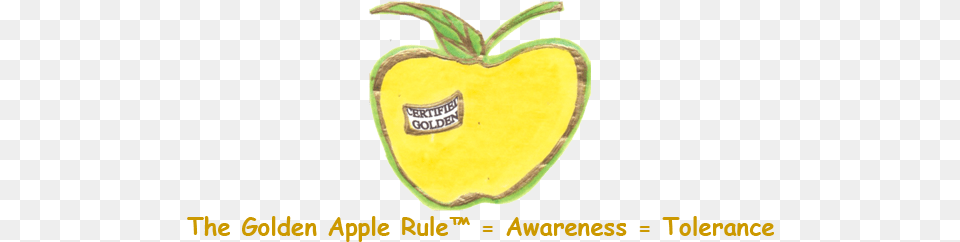 The Golden Apple Rule Cartoon Apple Core, Food, Fruit, Plant, Produce Free Png Download