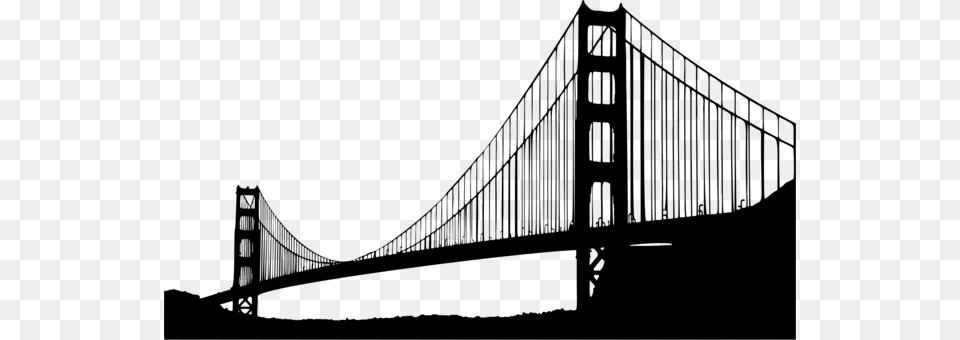 The Golden Gate Bridge Presidio Of San Francisco Golden Gate Bridge, Gray Png Image