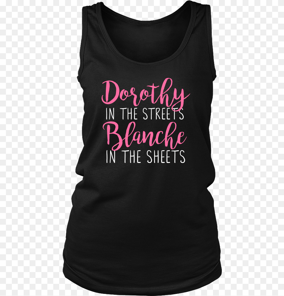 The Golden Girls Dorothy In The Streets Blanche In Active Tank, Clothing, T-shirt, Tank Top, Person Free Transparent Png