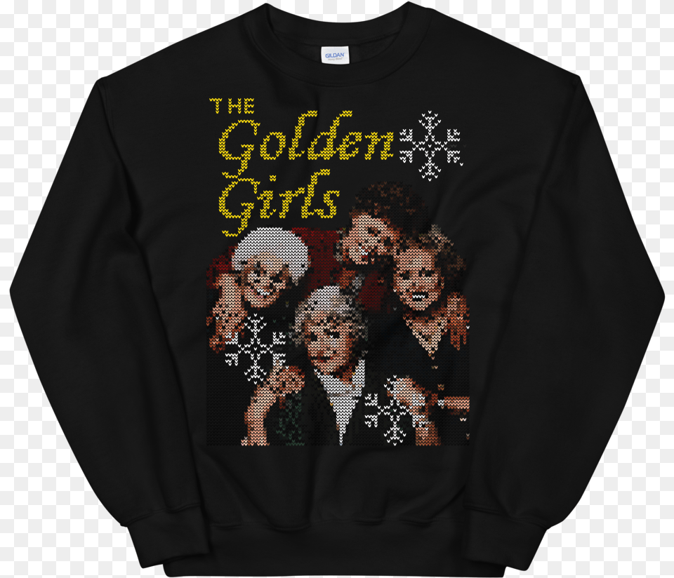 The Golden Girls Ugly Christmas Sweater Ratchet Nerdy Slim Black Girl Matter, Long Sleeve, Clothing, T-shirt, Sweatshirt Free Transparent Png