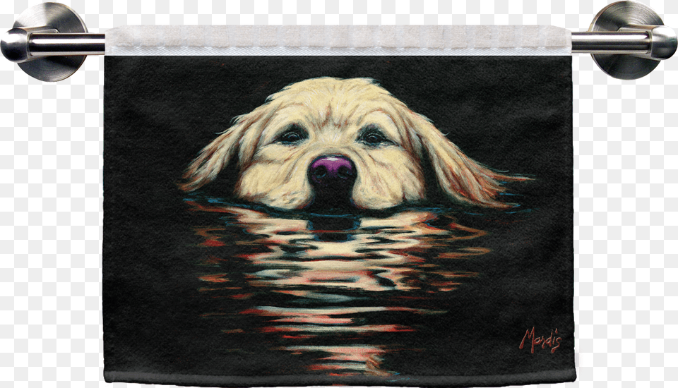 The Golden Retriever Ribbed Towel Depicting A Chocolate Towel, Animal, Canine, Dog, Mammal Free Png