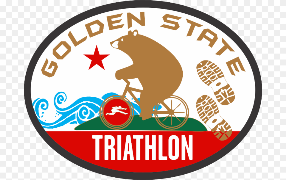 The Golden State Triathlon Circle, Logo, Badge, Symbol Png