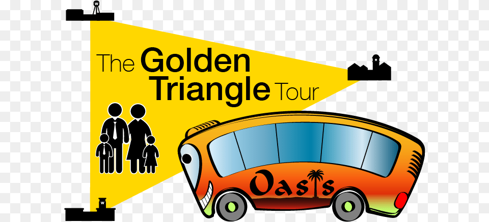 The Golden Triangle, Advertisement, Transportation, Vehicle, Bus Png